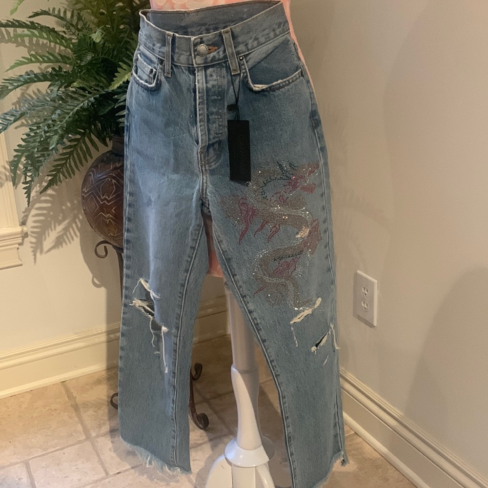 Carmar Jeans Emelia Rhinestone Dragon Jeans